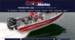 Desktop Screenshot of hennepinmarine.com