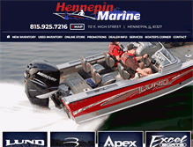 Tablet Screenshot of hennepinmarine.com